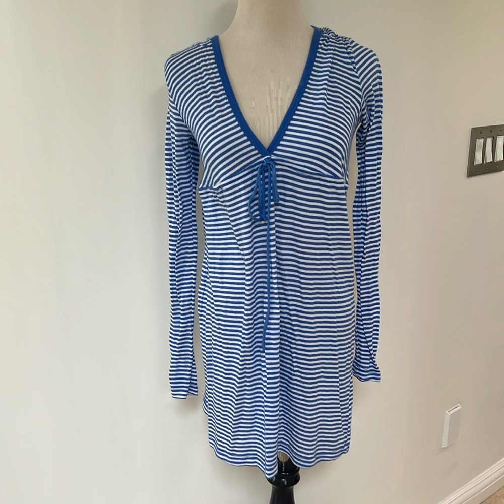 Splendid. Striped Summer Hoodie Dress. XS. NWT
